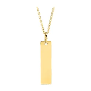 Personalized Vertical Bar Necklace