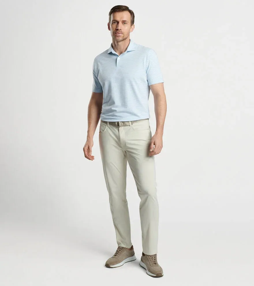 Peter Millar Albatross Cotton Pique Polo - Blue Frost