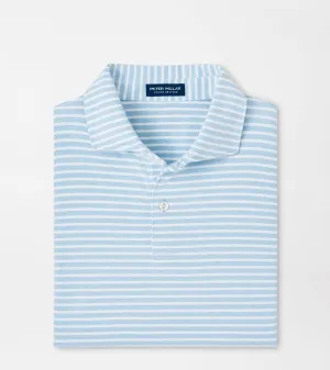 Peter Millar Albatross Cotton Pique Polo - Blue Frost