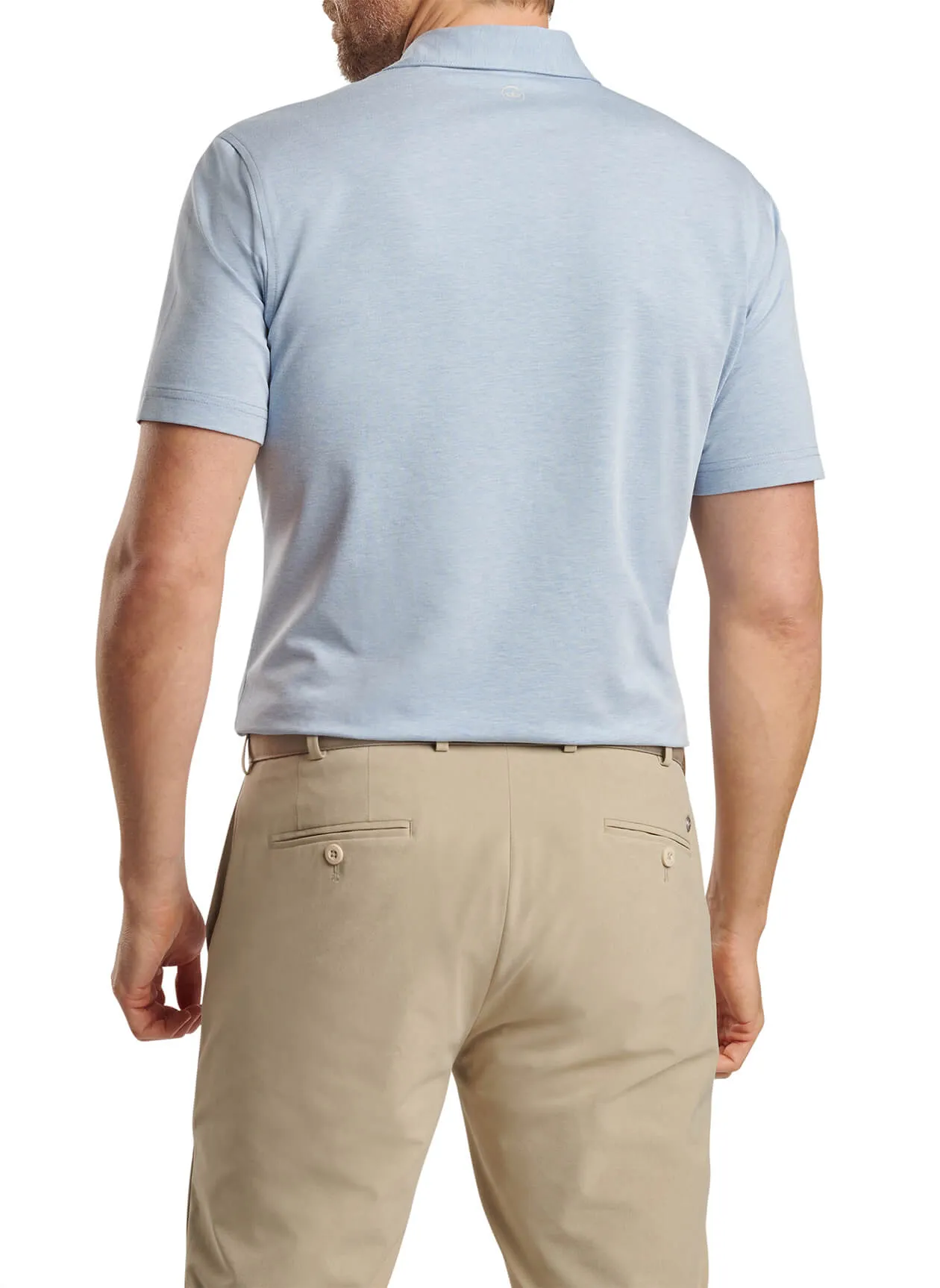 Peter Millar Albatross Cotton Pique Polo - Brook Blue