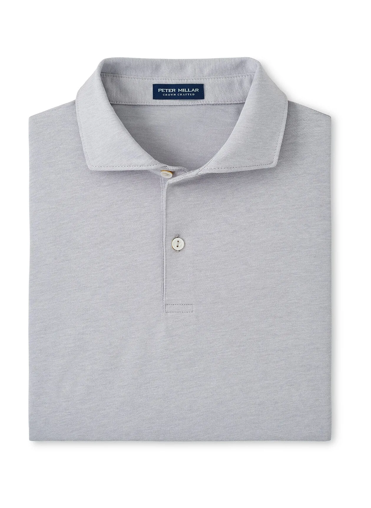 Peter Millar Albatross Cotton Pique Polo - Gale Grey