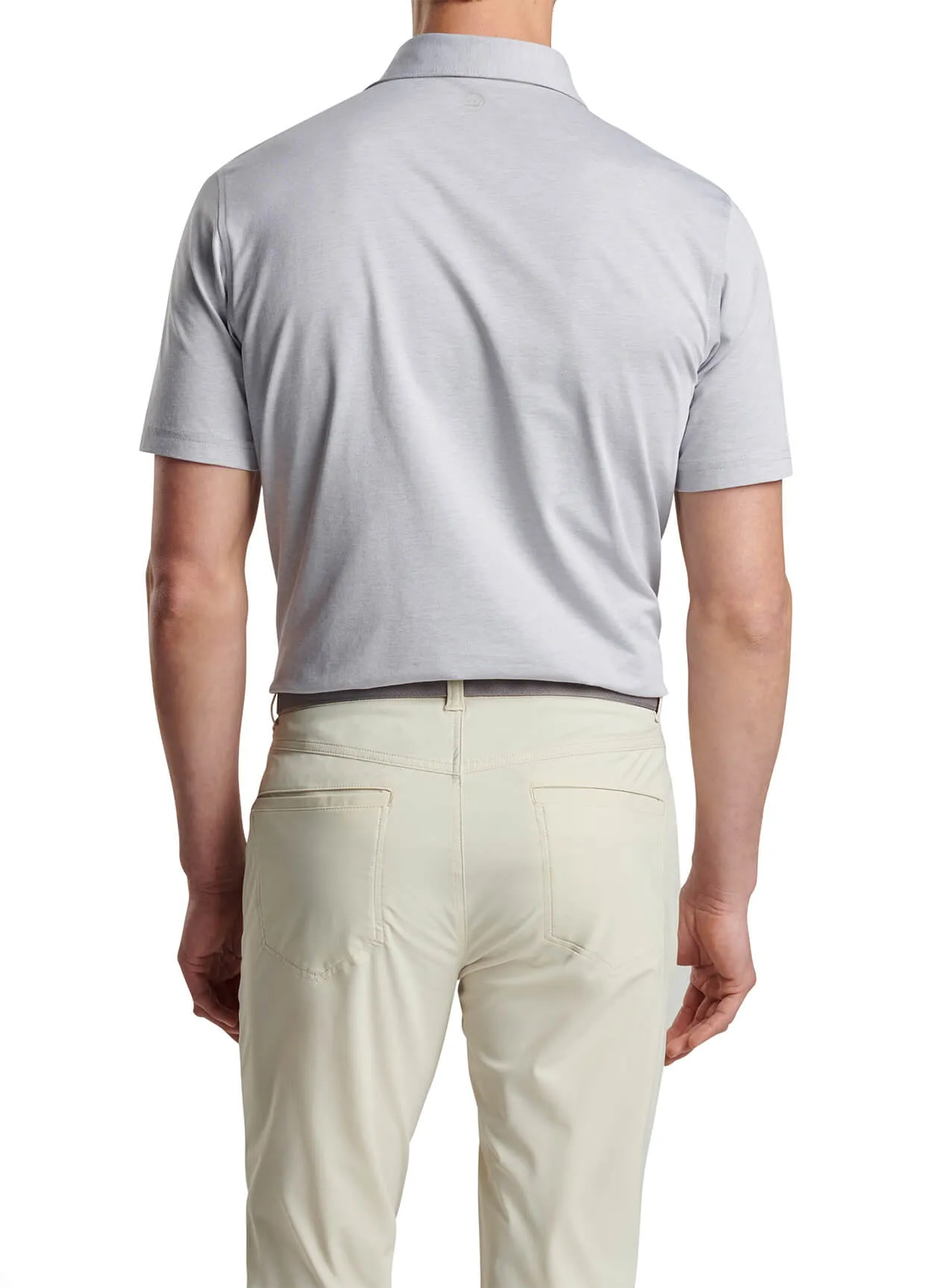 Peter Millar Albatross Cotton Pique Polo - Gale Grey