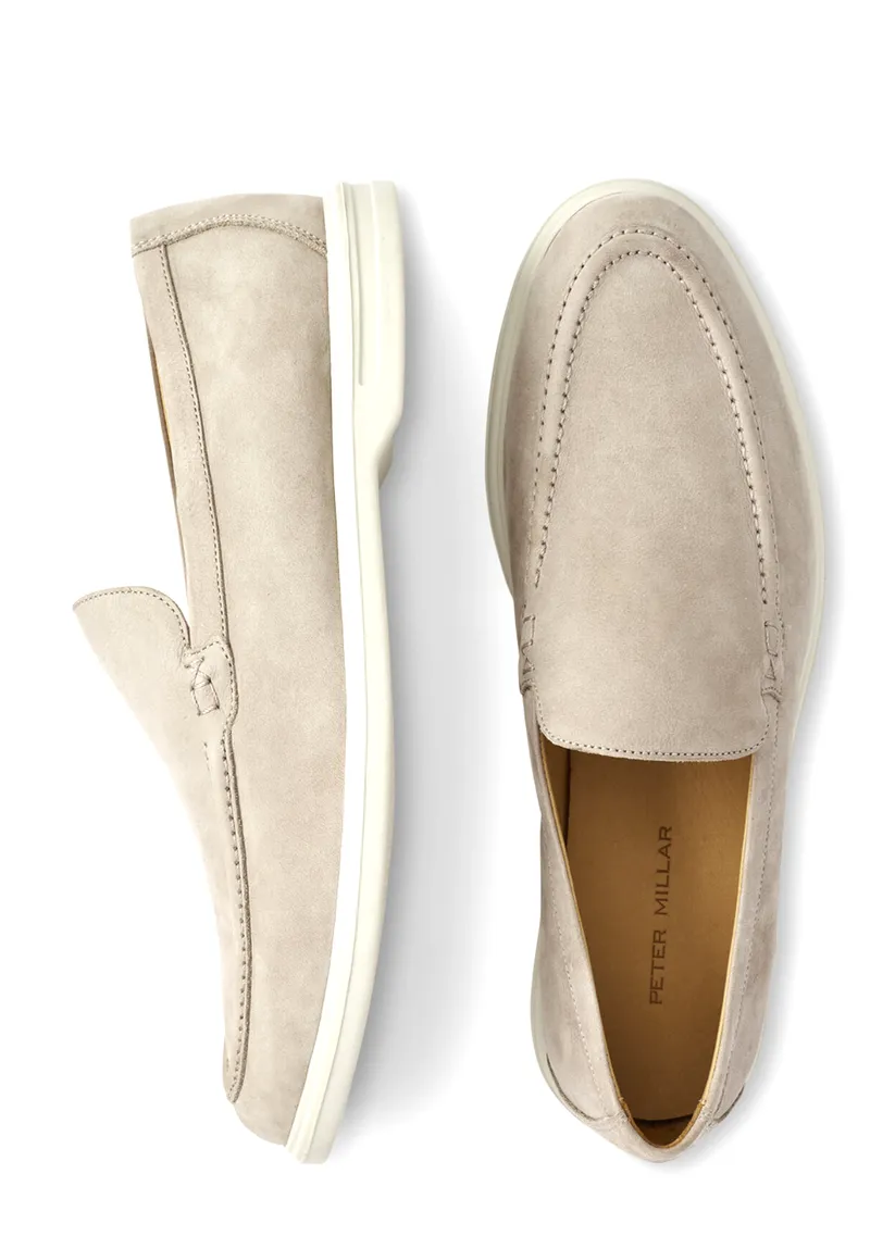 Peter Millar - Excursionist Nubuck Venetian Loafer - Fog