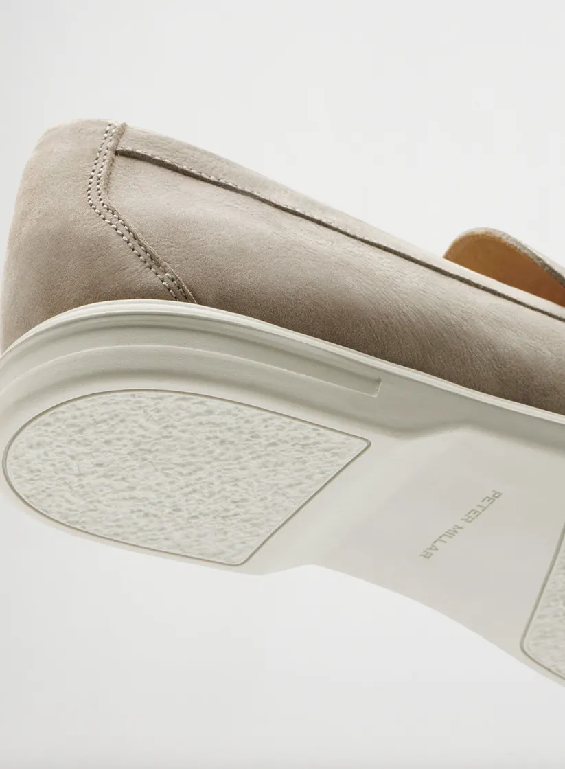 Peter Millar - Excursionist Nubuck Venetian Loafer - Fog