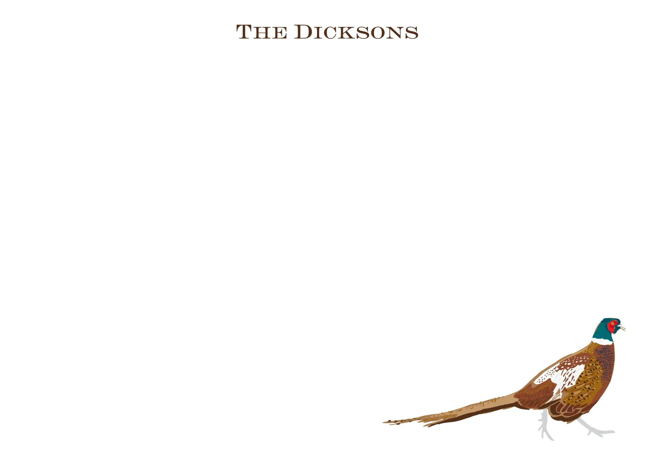 Pheasant Stationery
