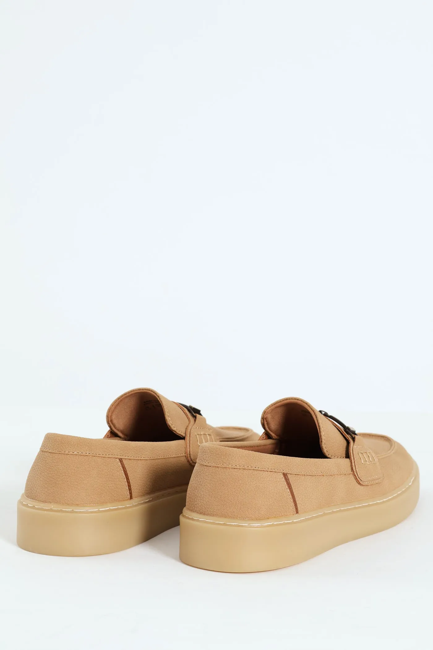 Pieza Metal Trim Slip On Loafer - Beige