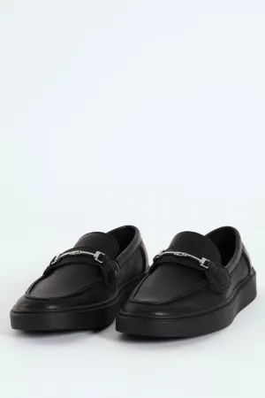 Pieza Metal Trim Slip On Loafer - Black