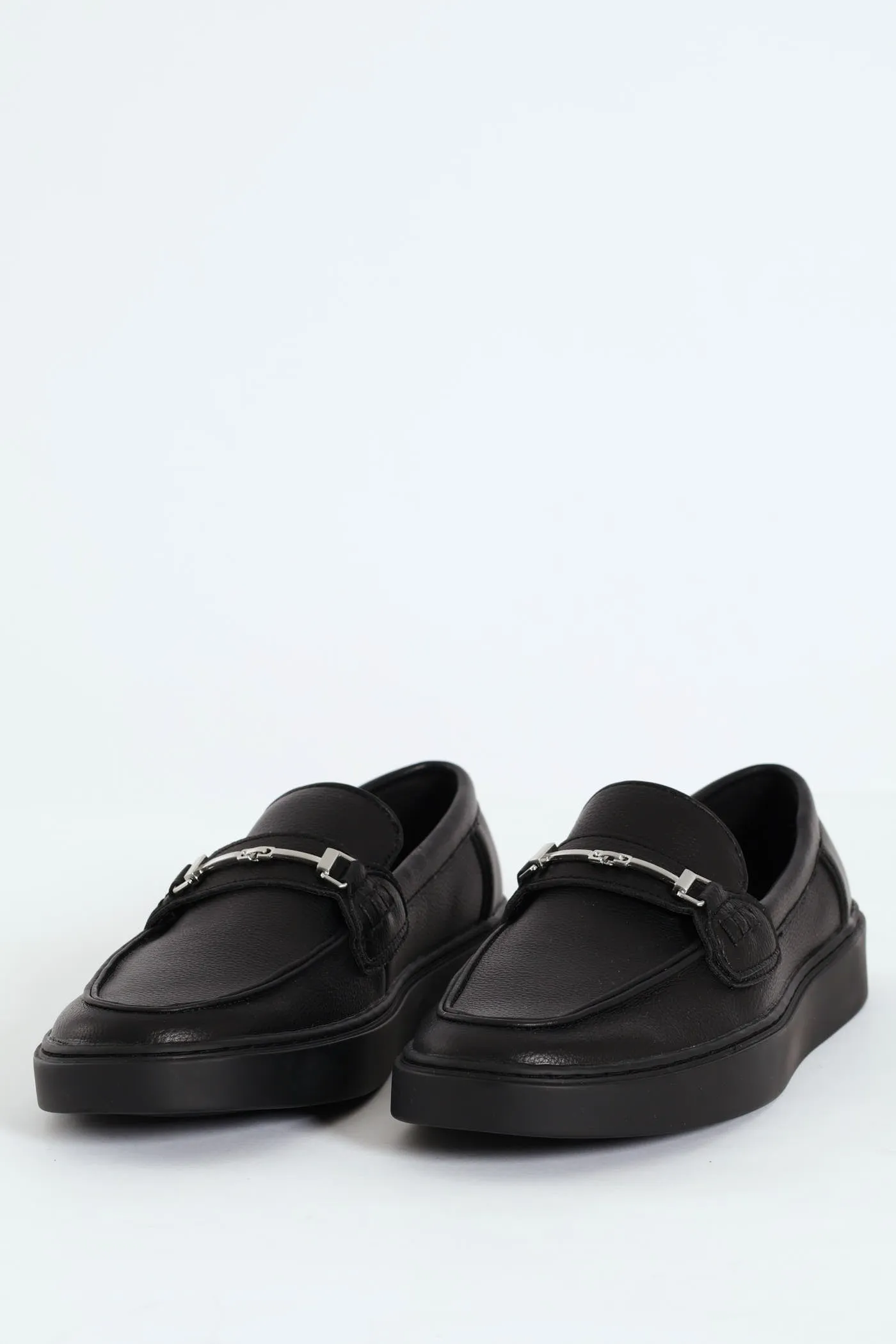 Pieza Metal Trim Slip On Loafer - Black