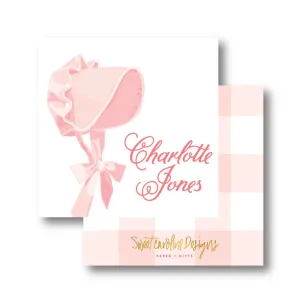 Pink Bonnet Calling Card
