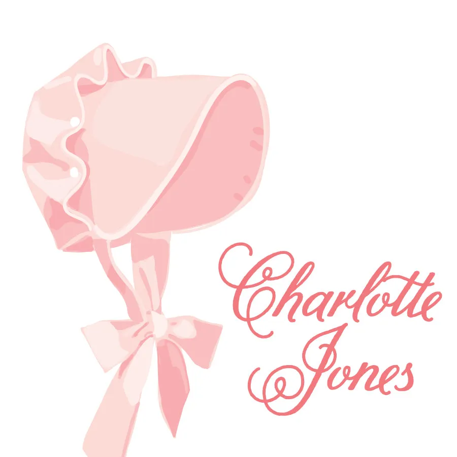 Pink Bonnet Calling Card