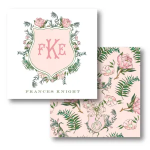 Pink Botanical Calling Card