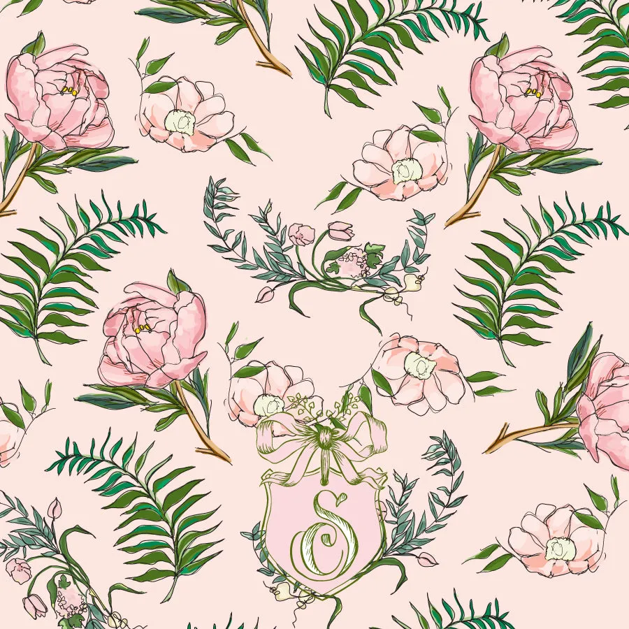 Pink Botanical Calling Card