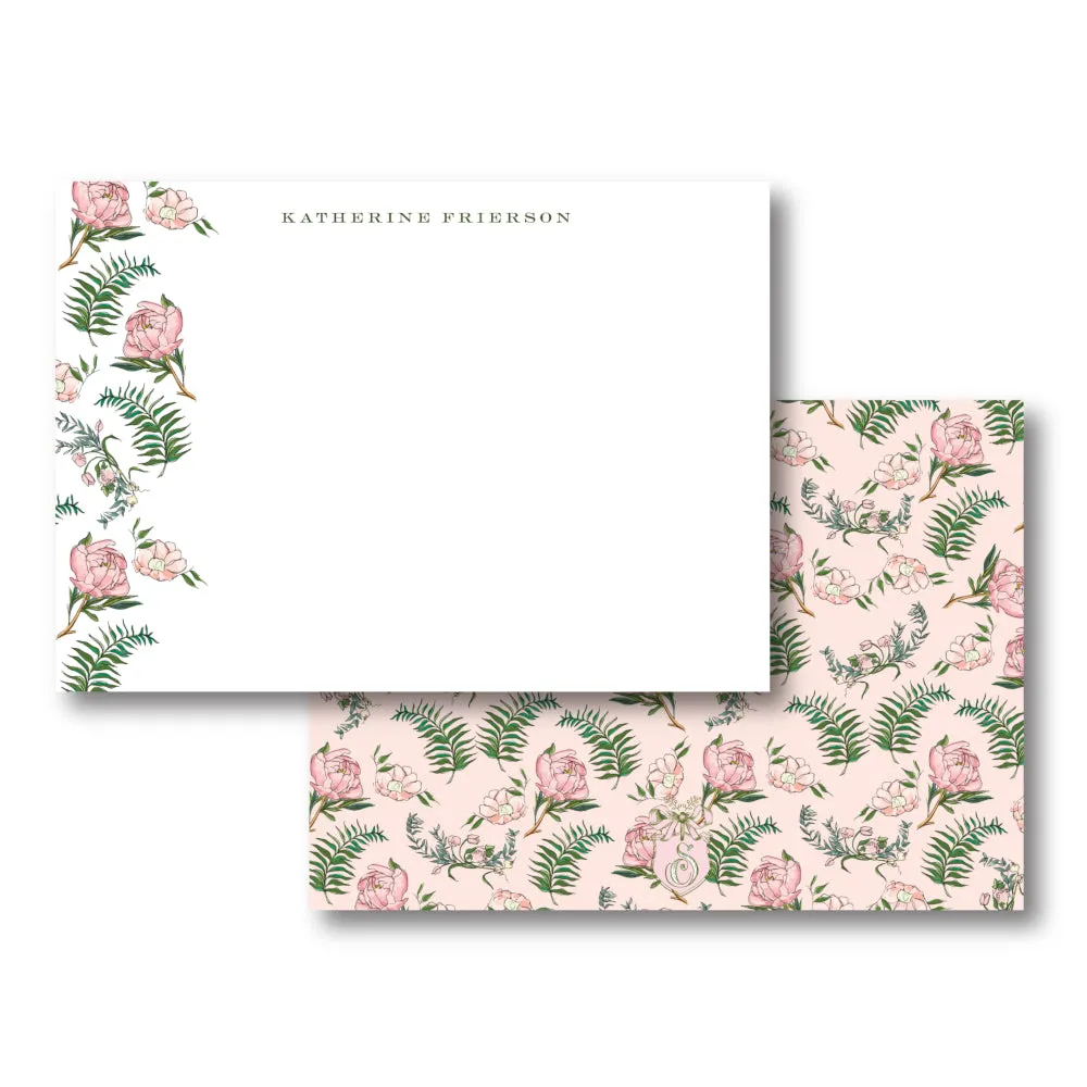 Pink Botanical Stationery