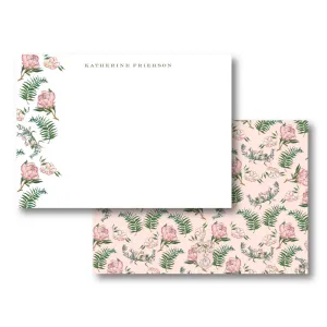 Pink Botanical Stationery