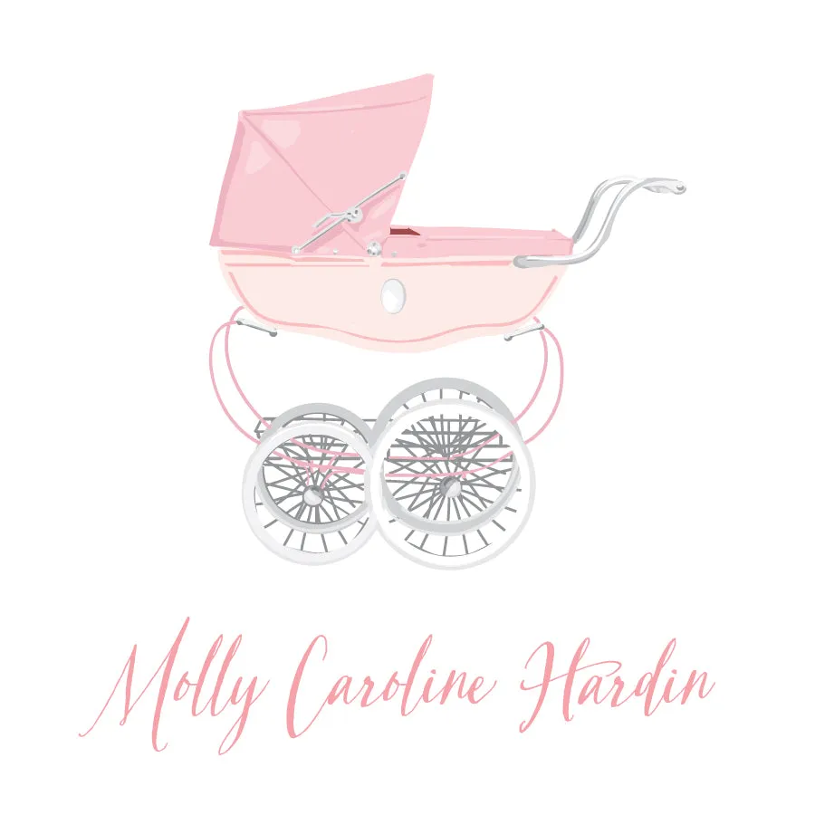 Pink Pram Calling Card