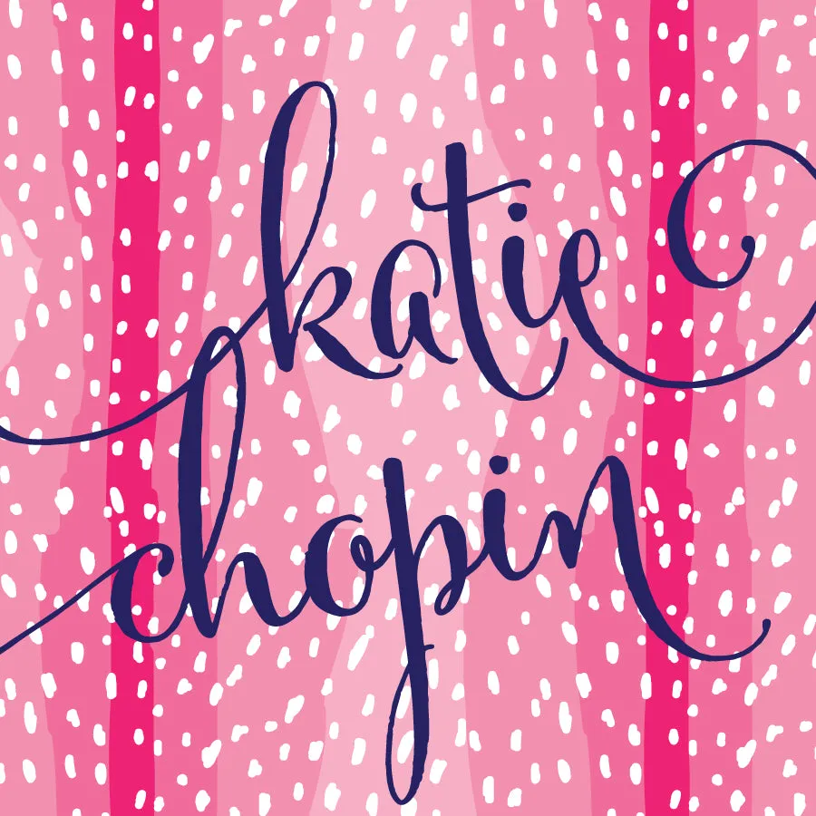 Pink Spotty Calling Card