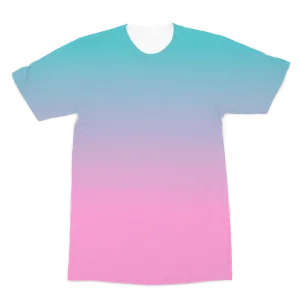 Pink Teal Gradient Premium Adult T-Shirt