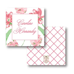 Pink Tulips Calling Card