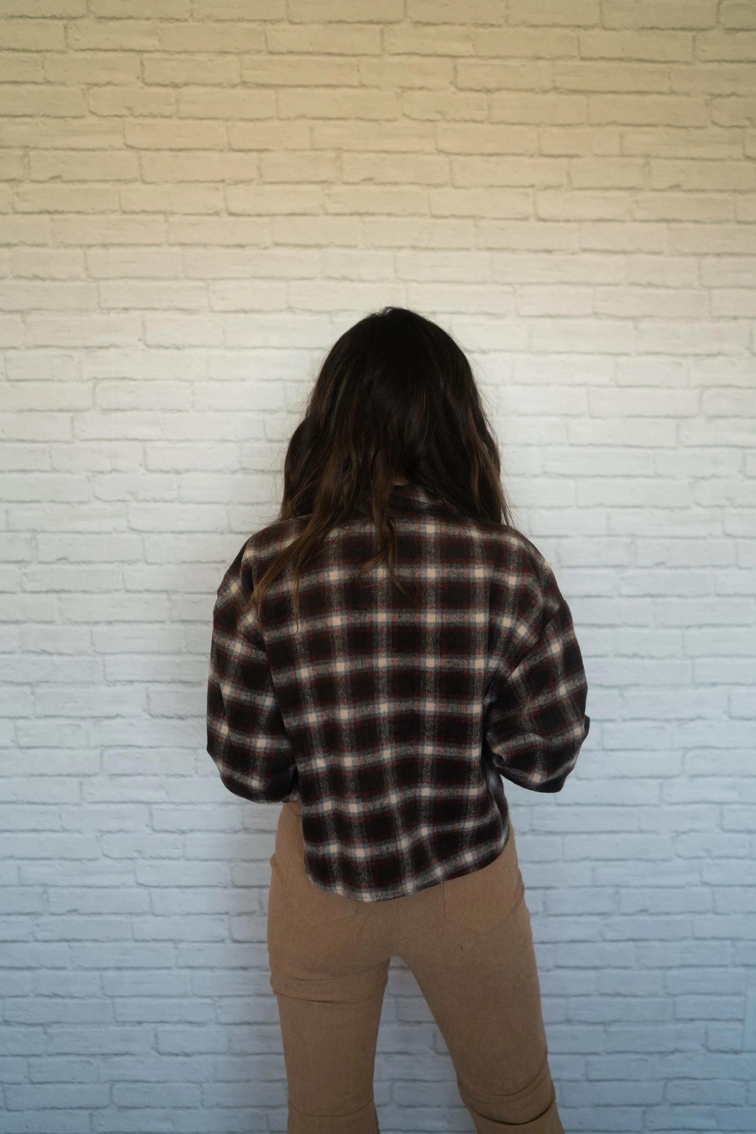 Plaid Oxford Top