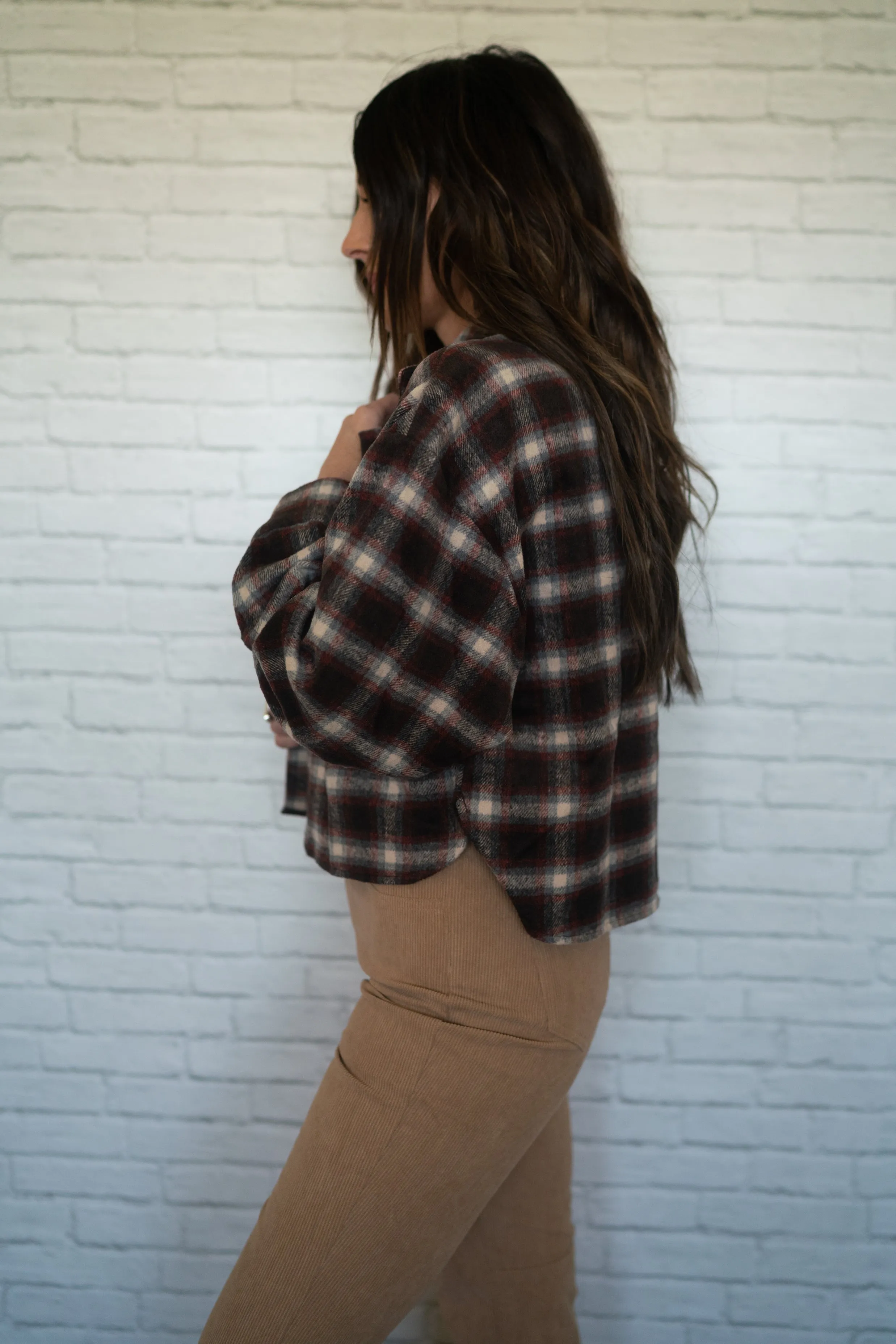 Plaid Oxford Top