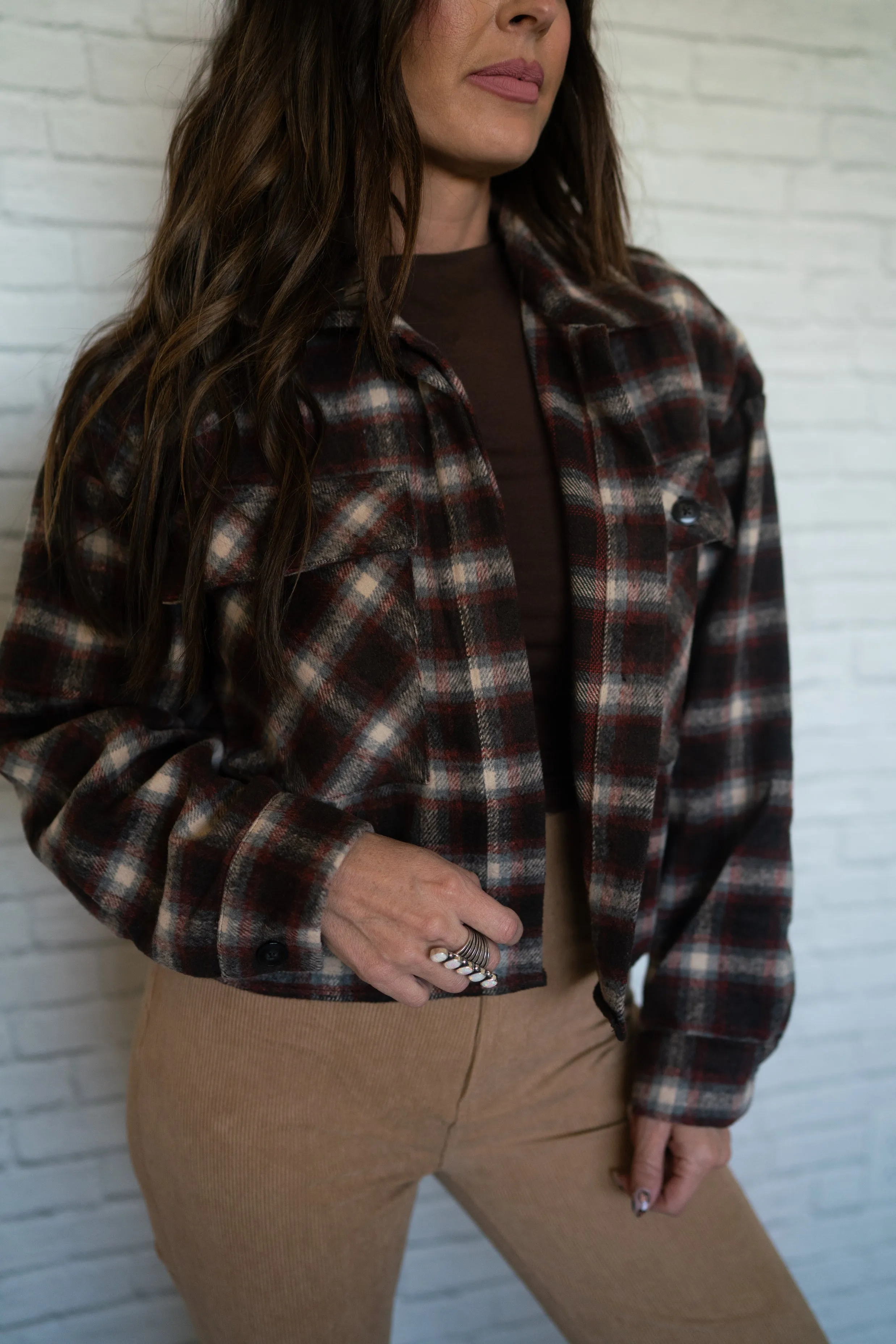 Plaid Oxford Top