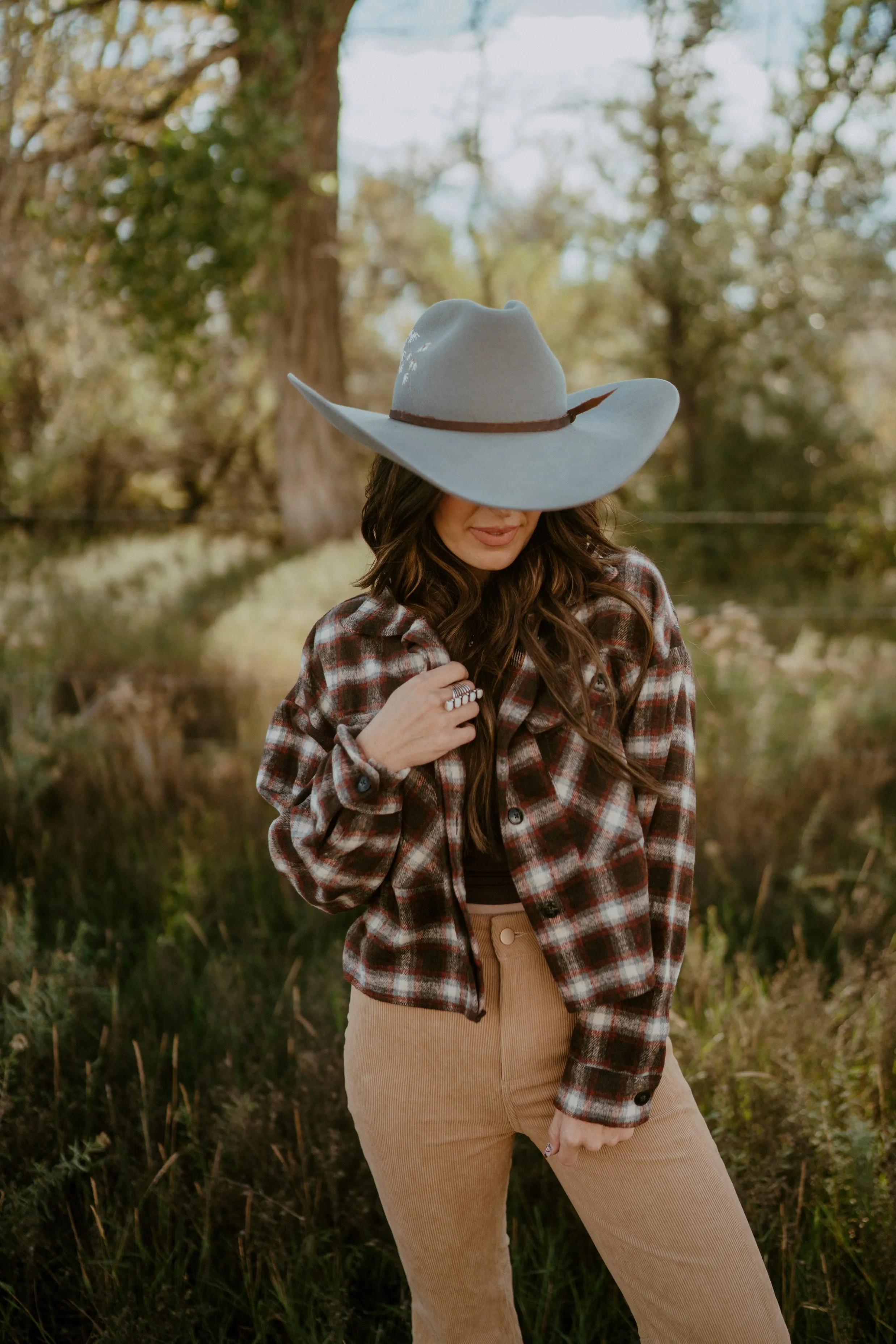 Plaid Oxford Top