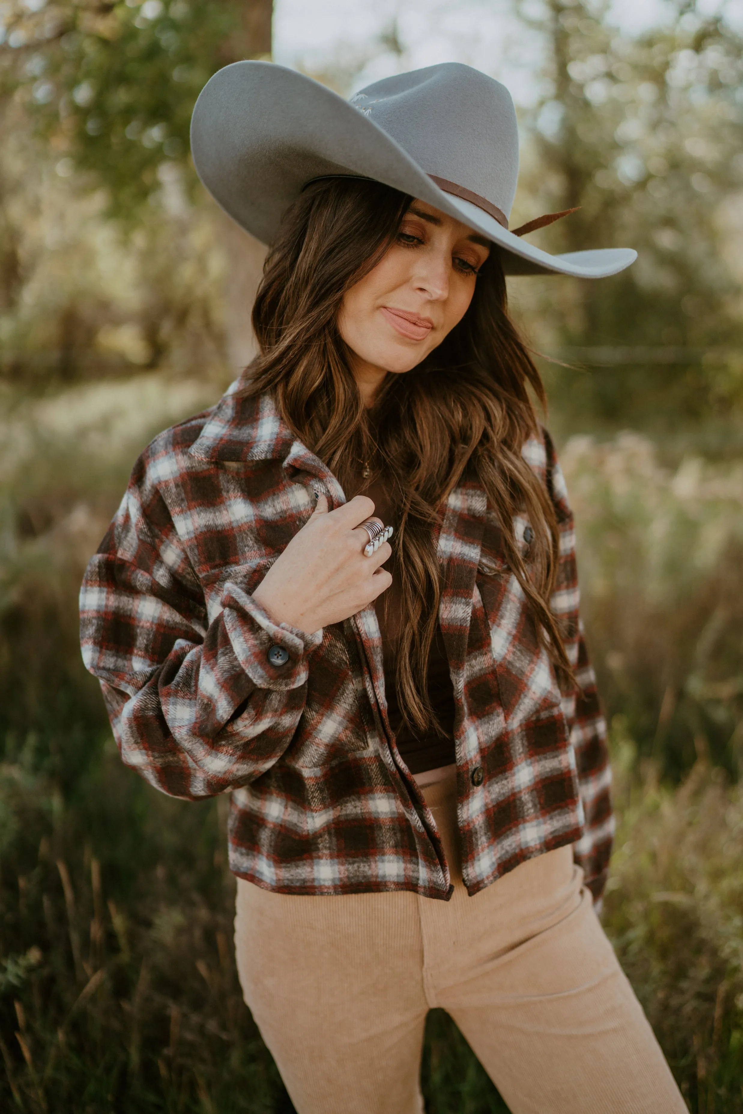Plaid Oxford Top