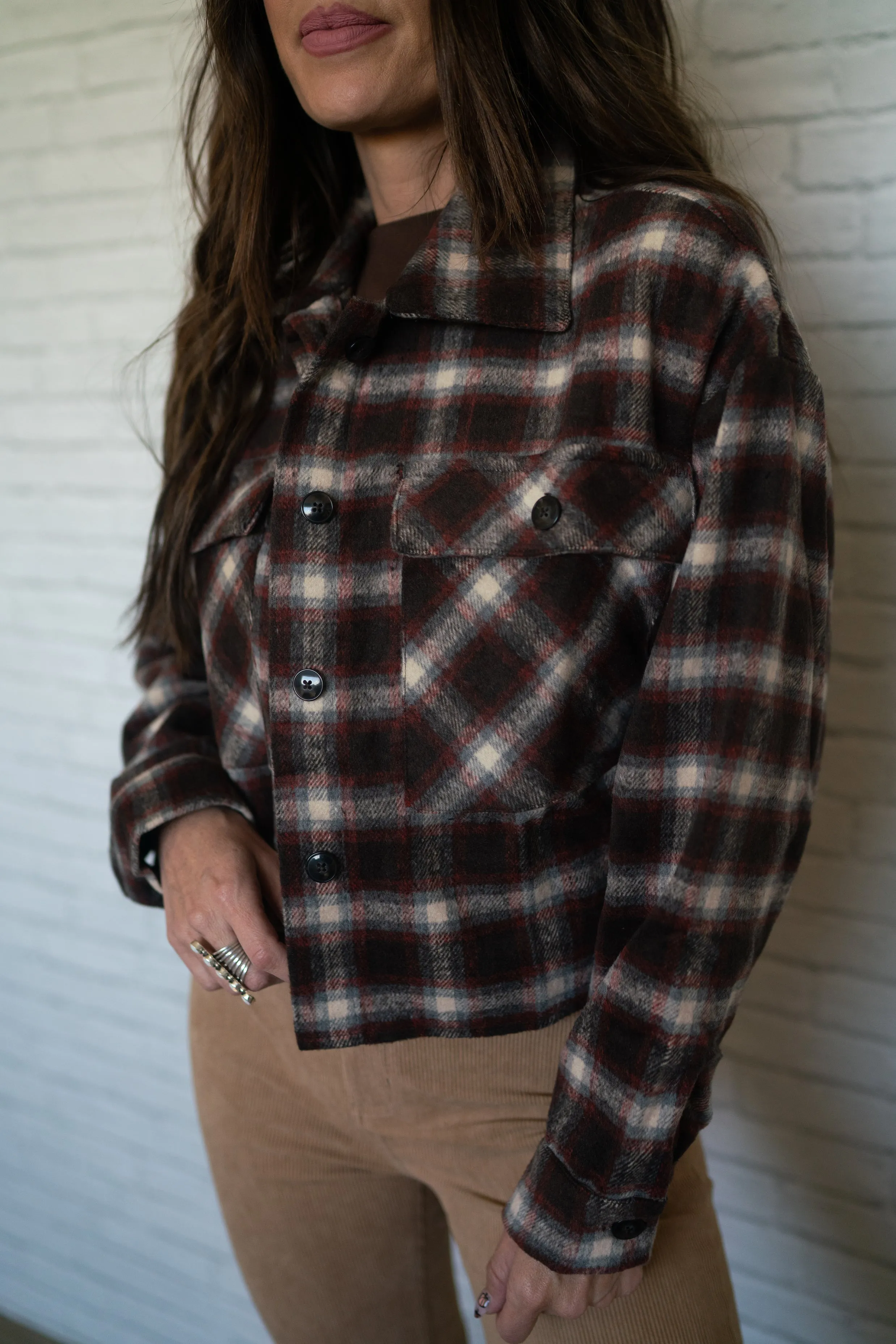 Plaid Oxford Top