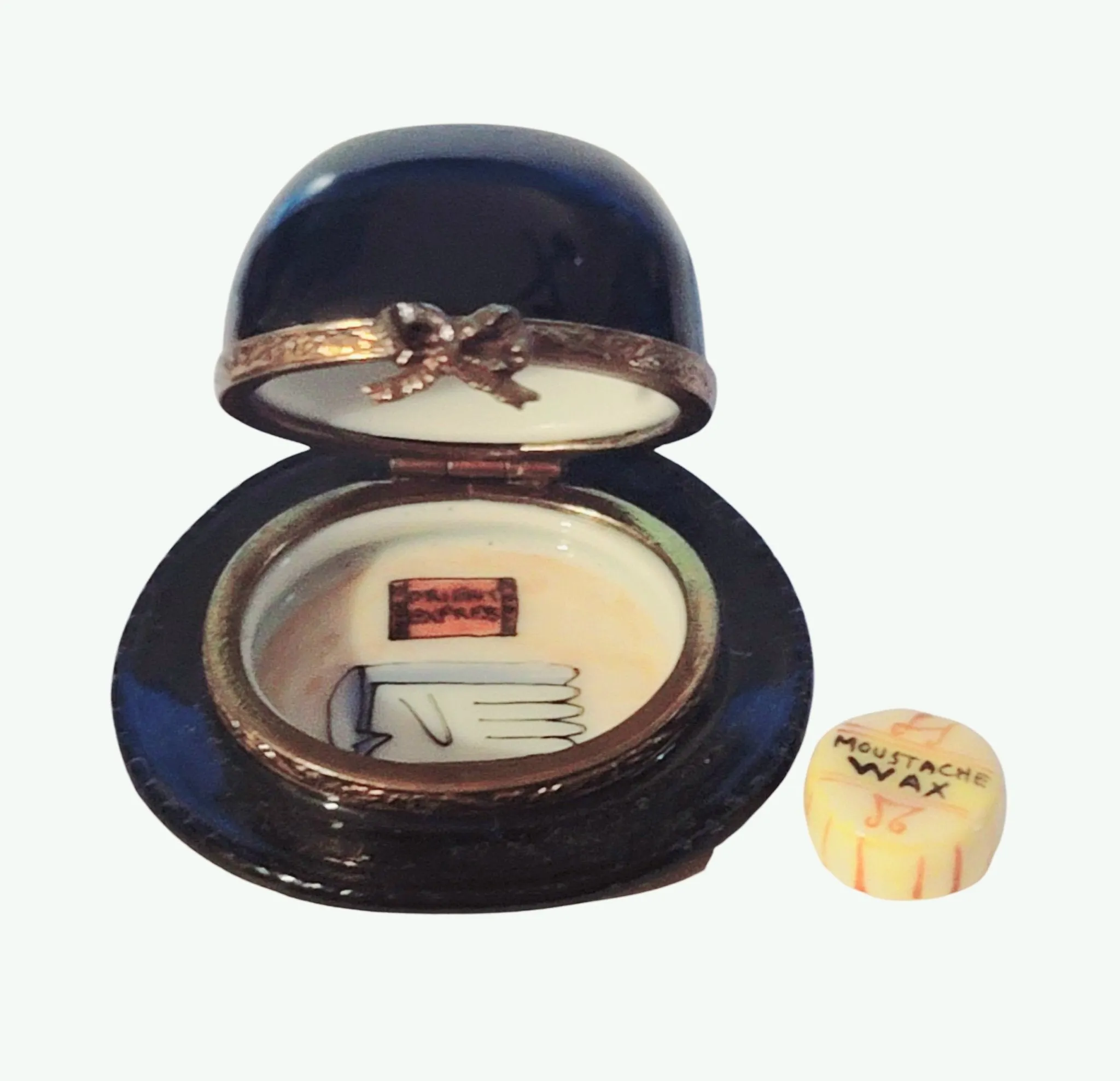 Playbill Hat cap mustache wax Black