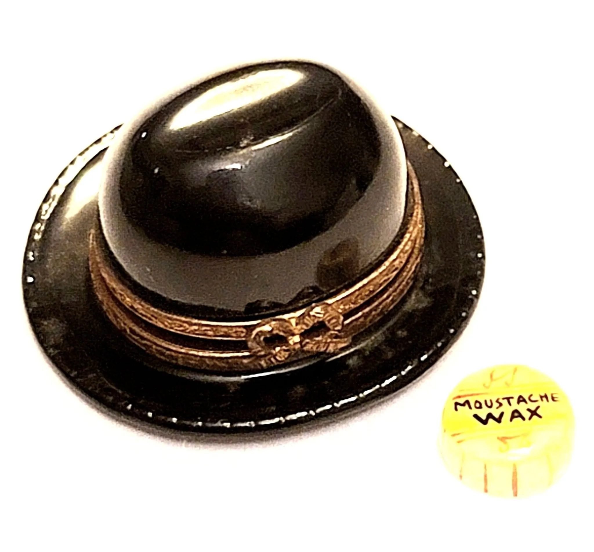 Playbill Hat cap mustache wax Black
