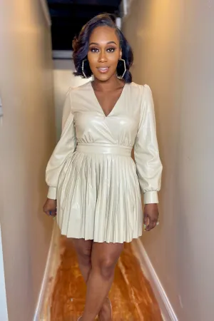 PLEATED UP DRESS