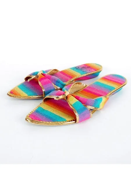 Pointy Stripped Sandals