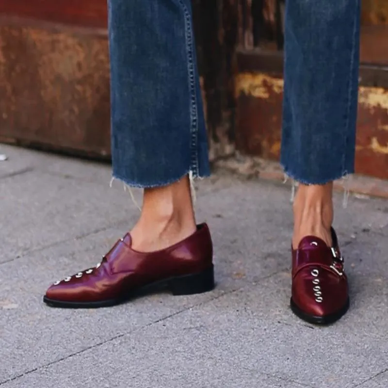 Popular Buckle Flat Shoes