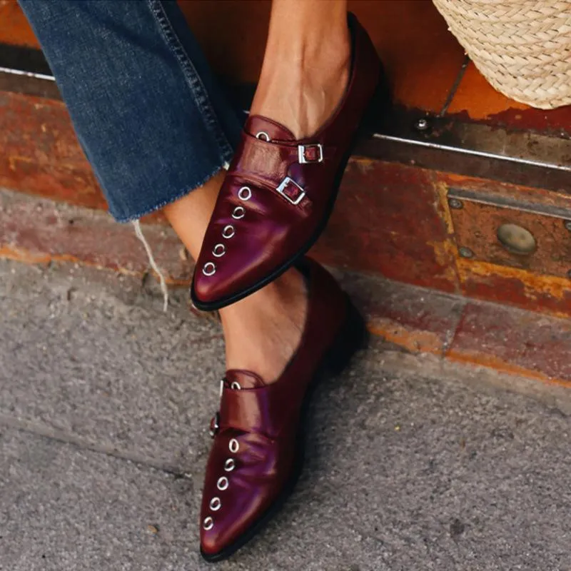 Popular Buckle Flat Shoes