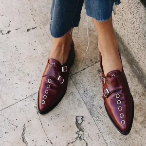 Popular Buckle Flat Shoes
