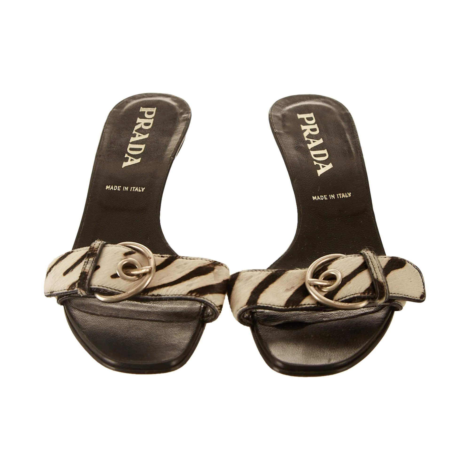 Prada Zebra Print Kitten Heels