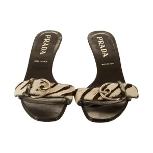 Prada Zebra Print Kitten Heels