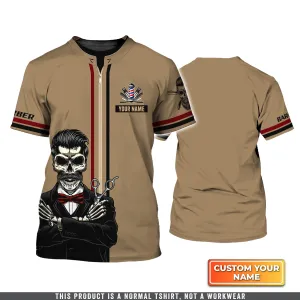 Premium Barber Smock Personalized 3D Tshirt QB95 [Non workwear]