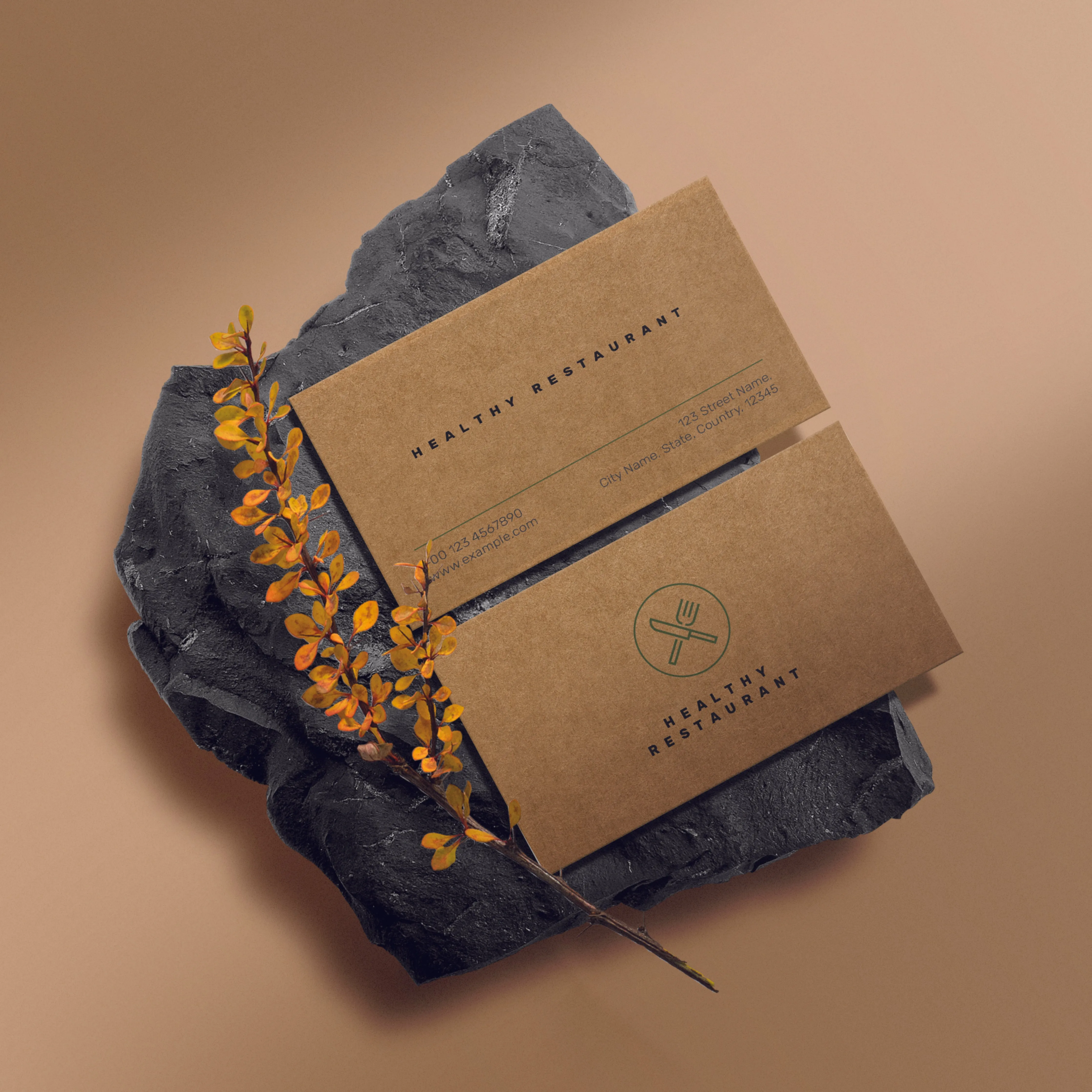 Premium Kraft Business Cards