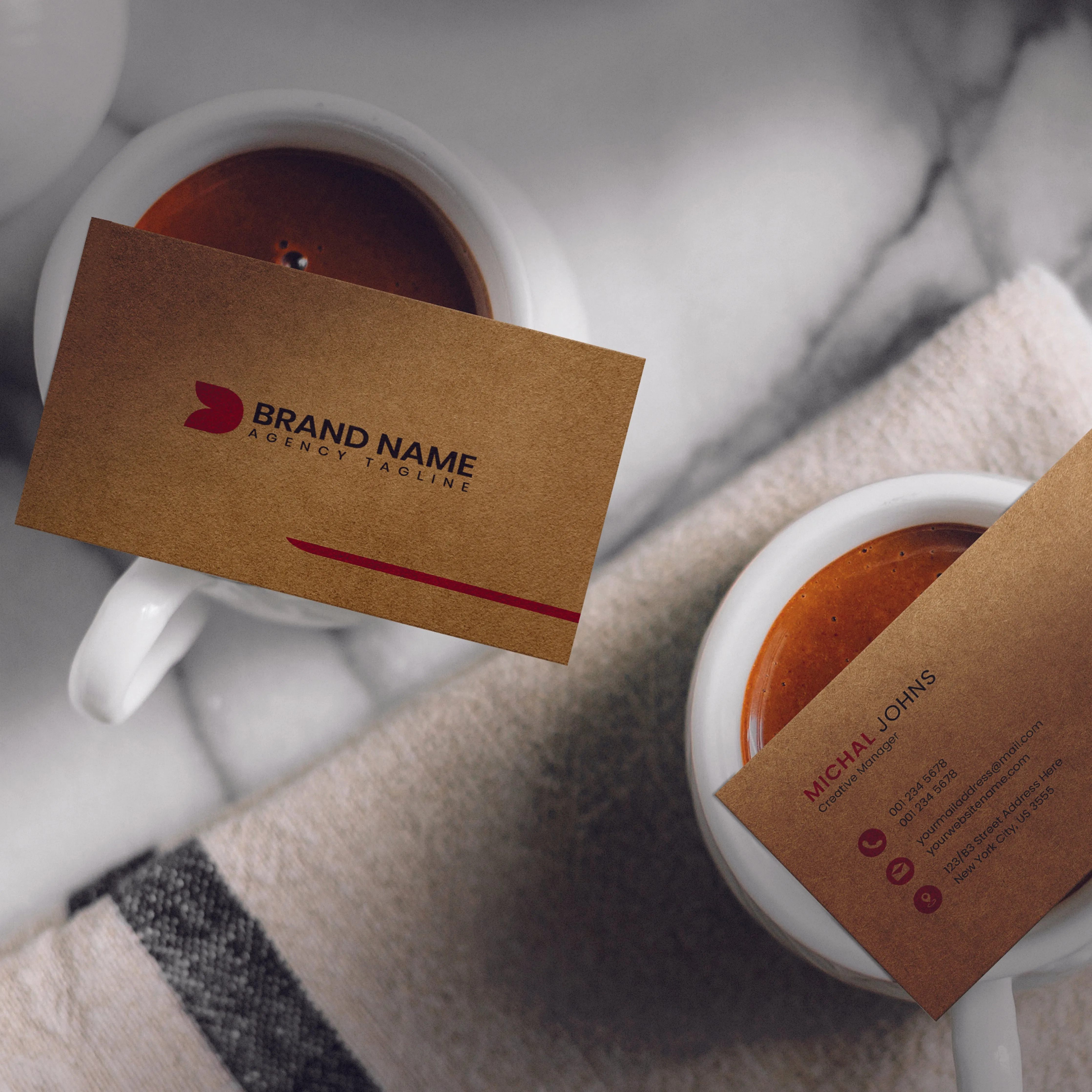 Premium Kraft Business Cards
