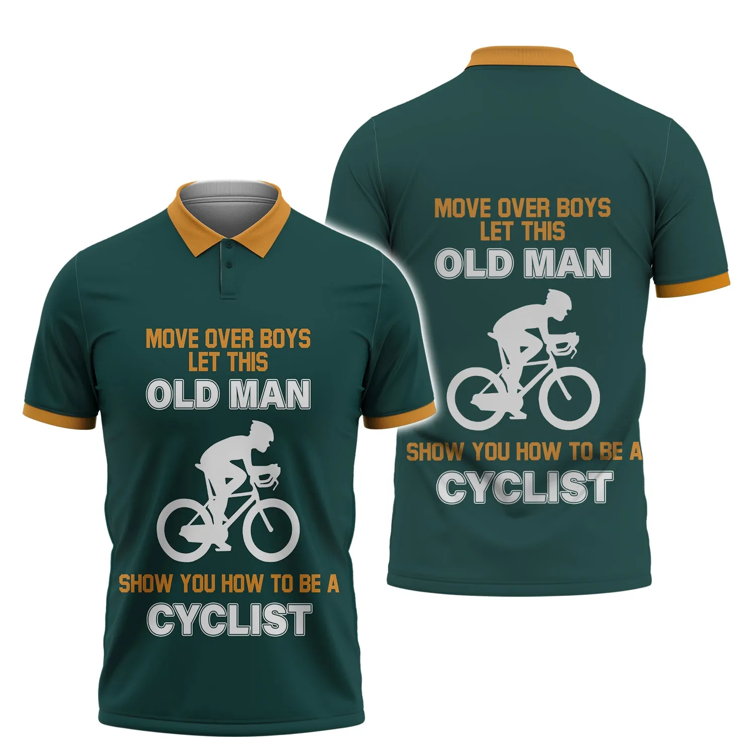 Premium Men's Cycling Polo Shirt Old Man- Hdmt