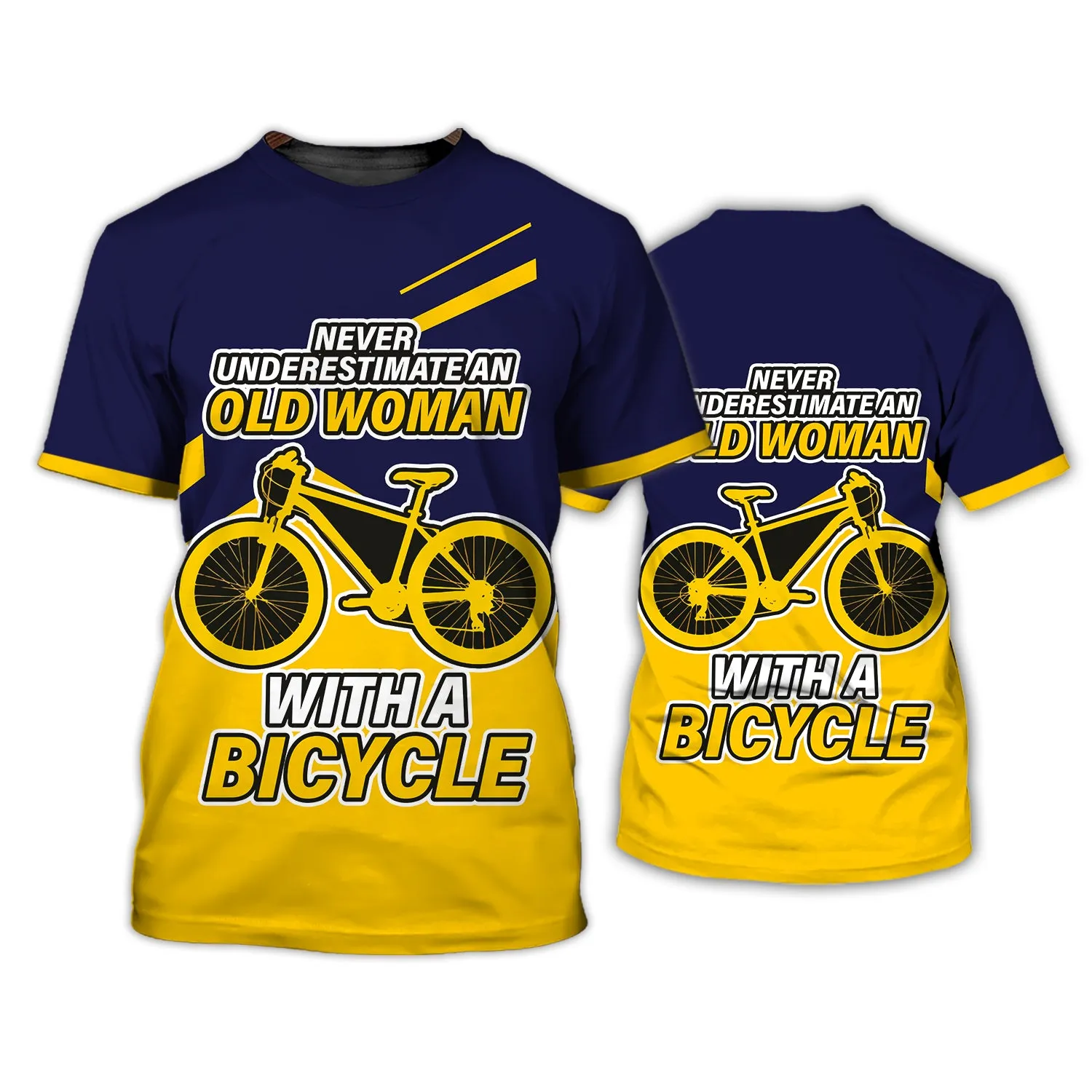 Premium Men's Cycling T Shirt Old Woman - Hdmt