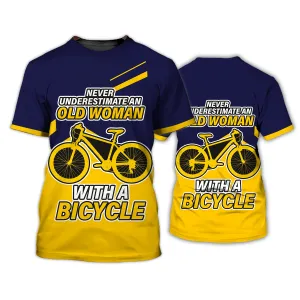 Premium Men's Cycling T Shirt Old Woman - Hdmt
