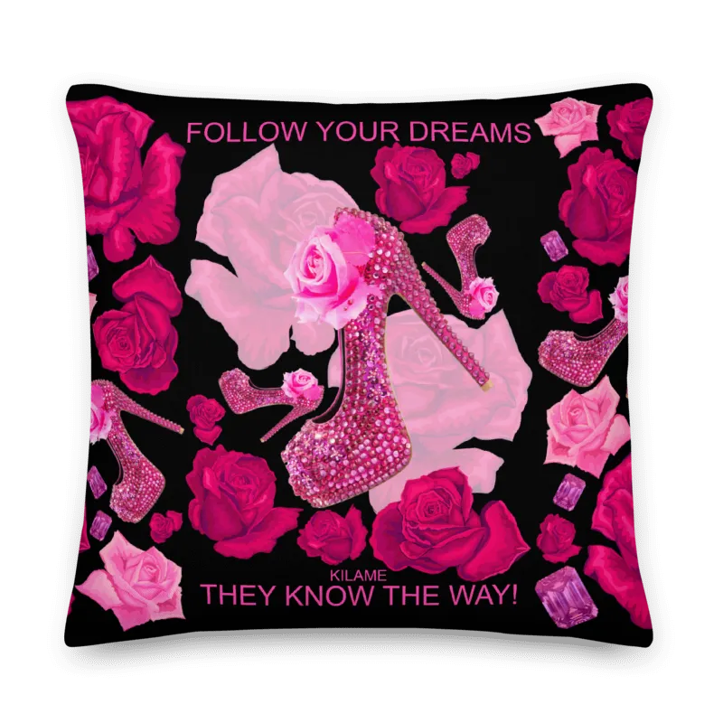 Premium Pillow 'Follow your dreams'