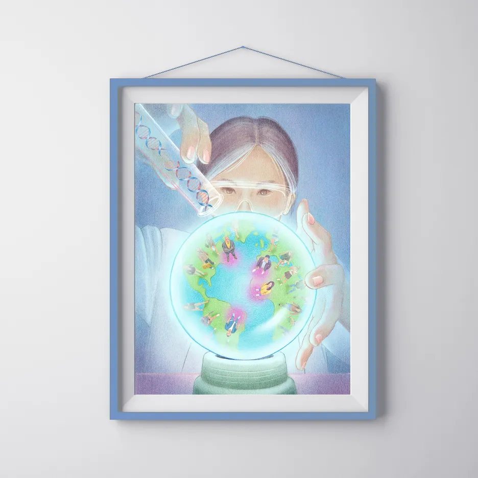 Premium Vertical Art Print- Precision Medicine