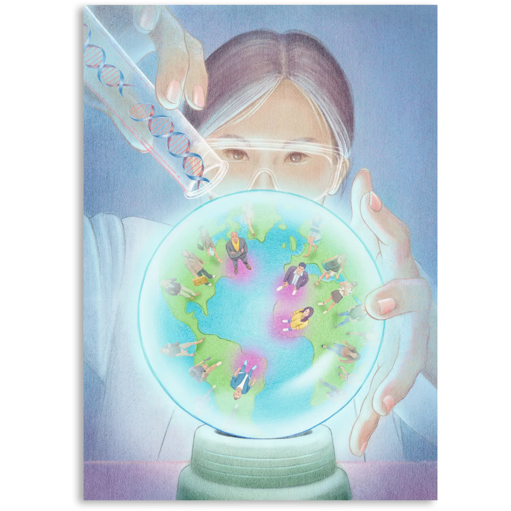 Premium Vertical Art Print- Precision Medicine