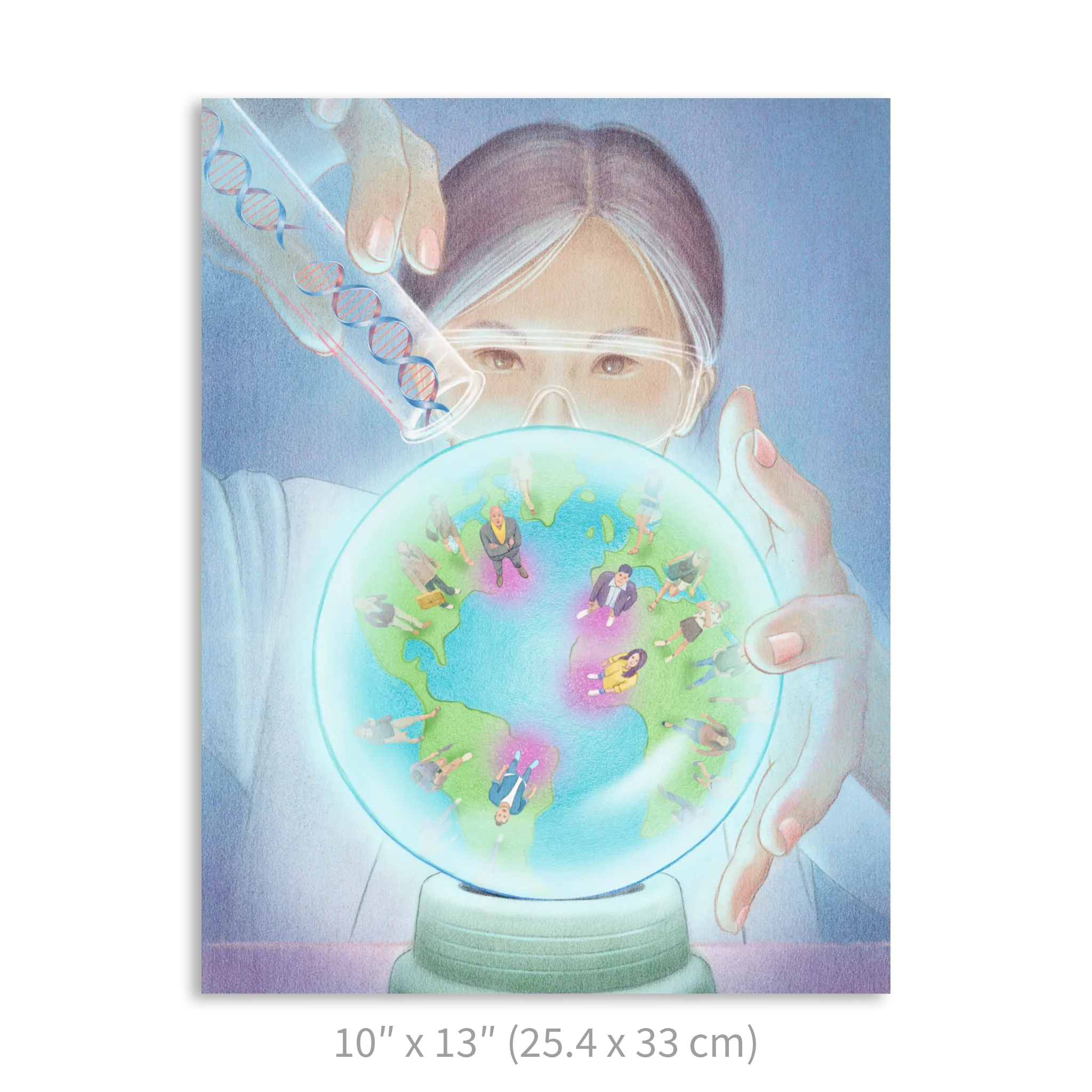 Premium Vertical Art Print- Precision Medicine
