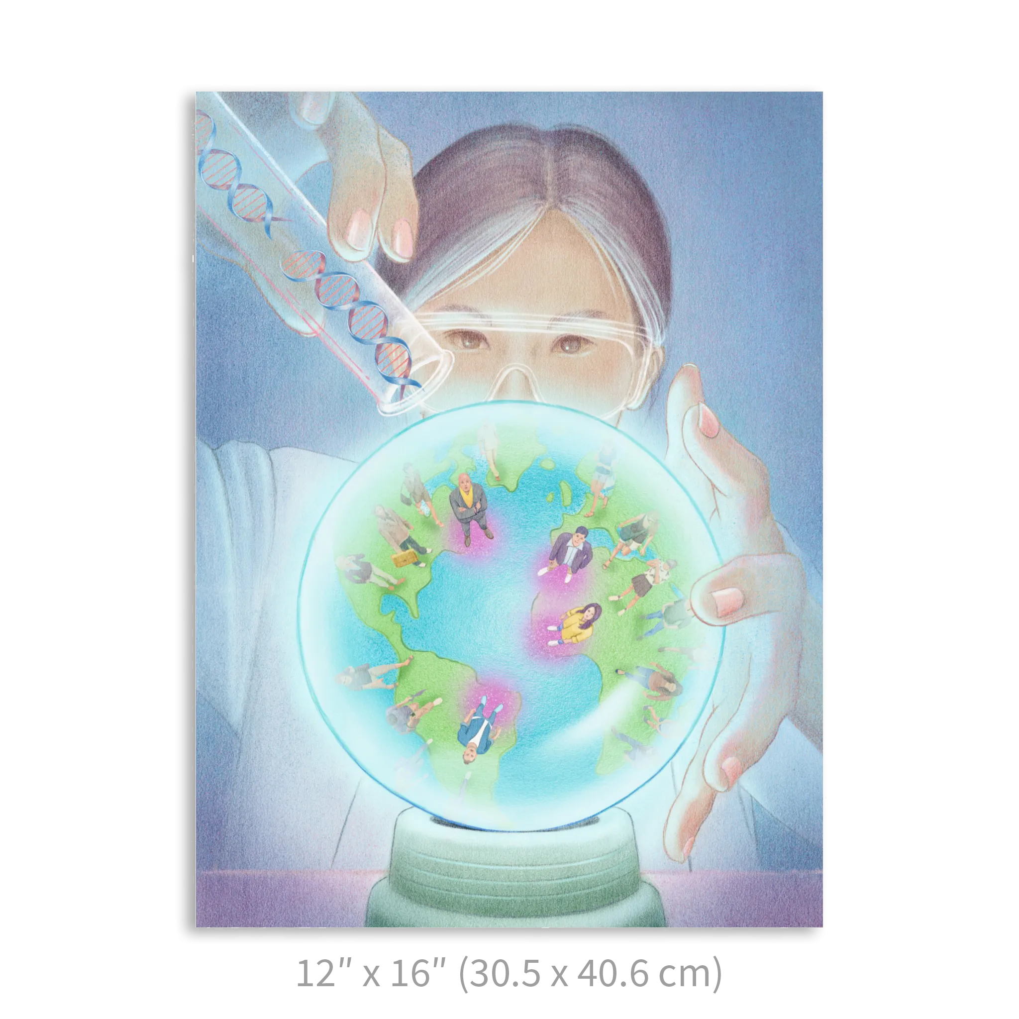 Premium Vertical Art Print- Precision Medicine