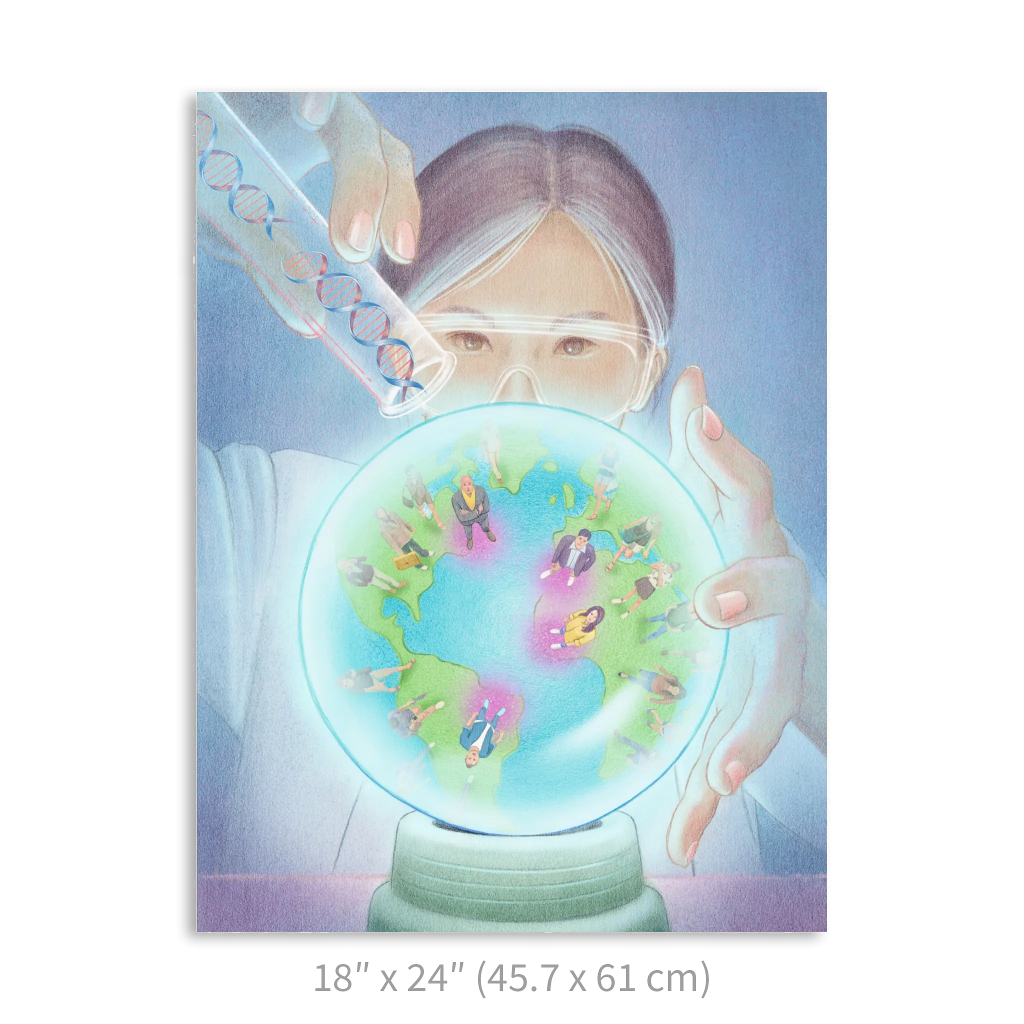 Premium Vertical Art Print- Precision Medicine