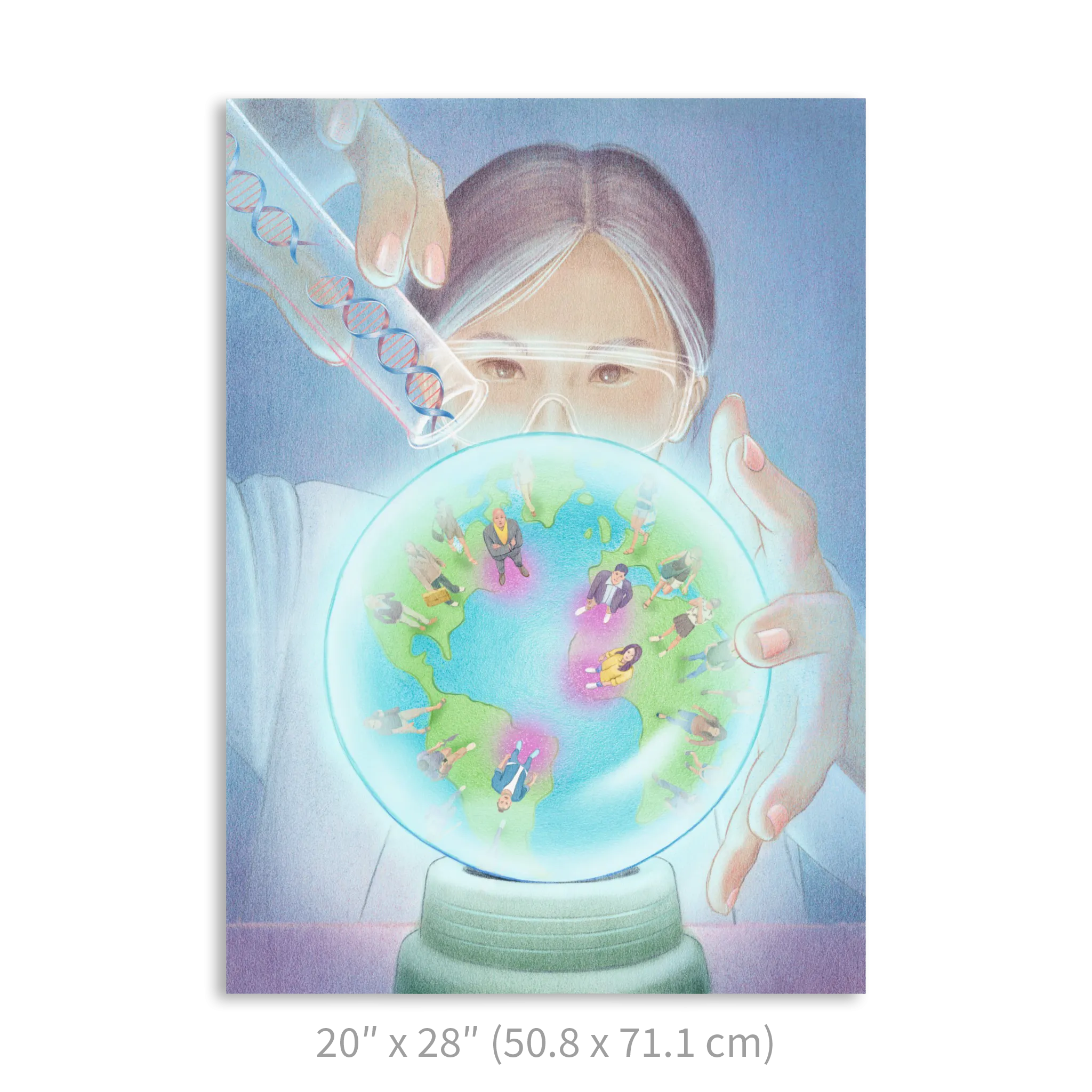 Premium Vertical Art Print- Precision Medicine